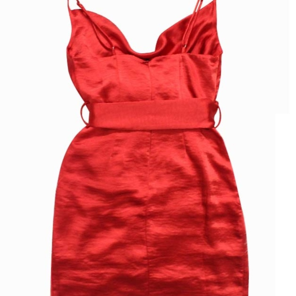 Red Satin Dress - Picture 2 of 2